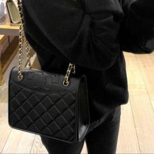 Tory Burch Savannah Convertible Shoulder Bag Royal Navy